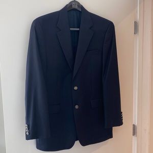 NWOT Men’s Michael Kors Navy Blazer, 100% wool, size 40L